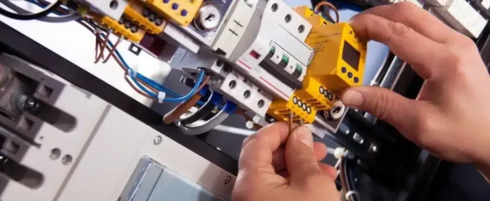 comment-réaliser-un-bilan-énergétique-de-son-installation-électrique Prise de mesure sur un tableau électrique.