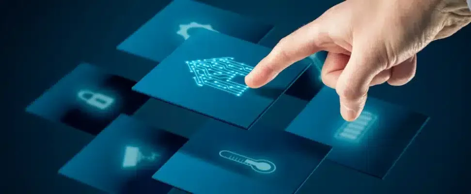 guide-pour-l-installation-d-un-système-de-domotique-de-base Visuel d'un interface moderne en lien avec la domotique.